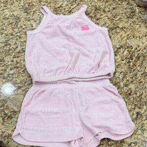 Juicy Couture Light Pink Kids Shorts and Top Set